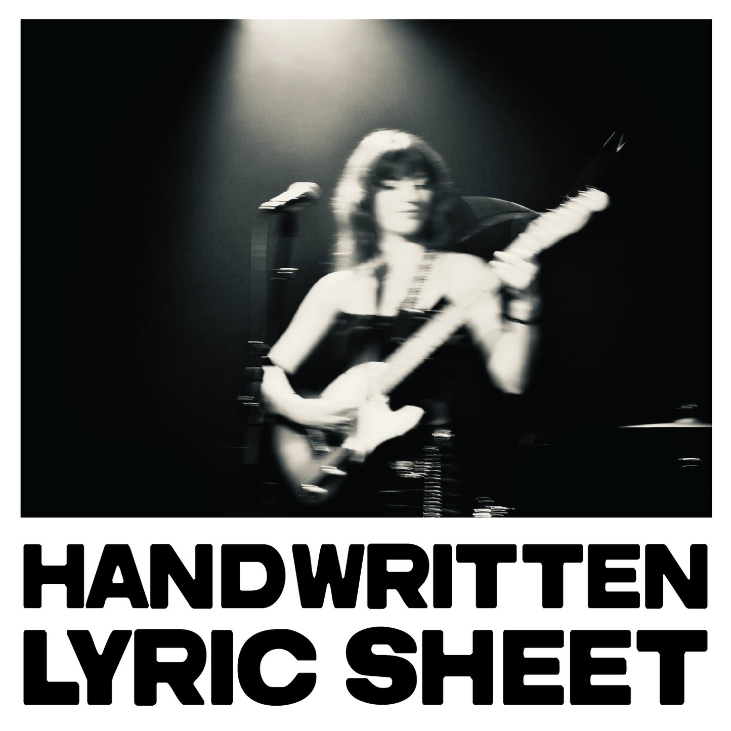 Handwritten Lyric Sheet