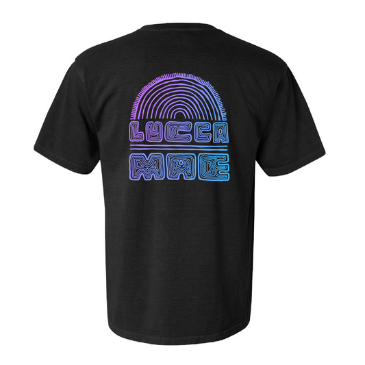 Blue Graphic Tee - Black